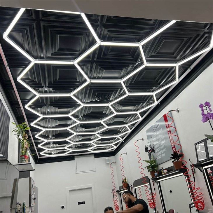 Honeycomb Garage Lights